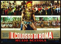 3o038 HERO OF ROME Italian large pbusta '64 cool image of Gordon Scott