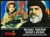 3o049 WIND & THE LION Italian lrg pbusta '75 images of Sean Connery & Candice Bergen, John Milius!