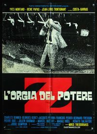 3o050 Z Italian lrg pbusta '69 Yves Montand, Costa-Gavras classic, great image of stressed out man!