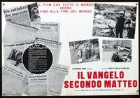 3o488 GOSPEL ACCORDING TO ST. MATTHEW Italian photobusta '66 Il Vangelo Secondo Matteo, Pasolini!