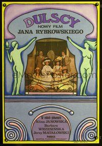 3o670 DULSCY Polish 23x33 movie poster '76 Jan Rybkowski, cool Maria 