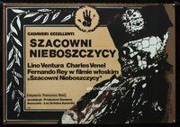 3o690 ILLUSTRIOUS CORPSES Polish 23x33 poster '76 wild Andrzej Klimowski artwork of skeleton w/hat!
