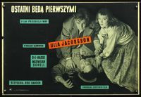 3o707 LAST ONES SHALL BE FIRST Polish 23x34 poster '57 Ulla Jacobsson, cool cast image of murder!