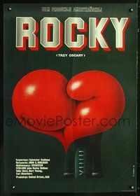 3o602 ROCKY Polish movie poster '77 different Lutczyn art of Sylvester Stallone boxing classic!