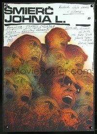 3o612 SMIERC JOHNA L. Polish '87 Wysocki, Paluch, colorful Andrzej Pagowski wall of faces art!