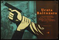3o781 UCZTA BALTAZARA Polish 23x33 '54 Jerzy Pietraszkiewicz, Zamecznik art of struggle for gun!