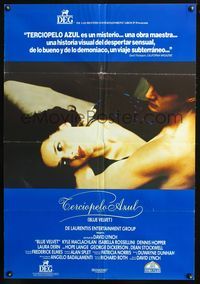 3o153 BLUE VELVET Spanish '86 directed by David Lynch, sexy Isabella Rossellini, Kyle McLachlan