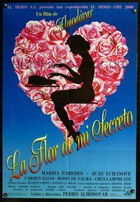 3o160 FLOWER OF MY SECRET Spanish '95 La Flor de mi secreto, sexy silhouette art by Juan Gatti!