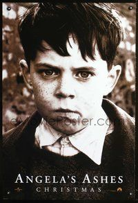 3p050 ANGELA'S ASHES teaser one-sheet '99 Alan Parker, black-and-white close-up of freckled boy!