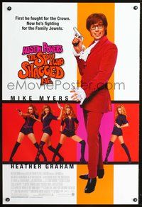 3p062 AUSTIN POWERS: THE SPY WHO SHAGGED ME 1sheet '99 Mike Myers as Austin Powers, Heather Graham