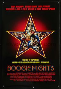 3p107 BOOGIE NIGHTS one-sheet movie poster '97 Paul Thomas Anderson, Mark Wahlberg as Dirk Diggler!