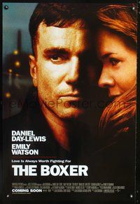 3p114 BOXER DS advance one-sheet movie poster '97 close-up of Daniel Day-Lewis & Emily Watson!