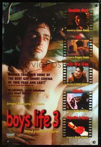 3p115 BOYS LIFE 3 one-sheet movie poster '00 Jason Gould, collection of homosexual short films!