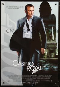 3p135 CASINO ROYALE DS advance int'l one-sheet '06 cool image of Daniel Craig as James Bond 007!