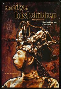 3p161 CITY OF LOST CHILDREN 1sh '95 La Cite des Enfants Perdus, Perlman, cool sci-fi fantasy image!