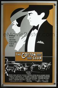 3p177 COTTON CLUB int'l 1sheet '84 cool different artwork of 20's gangsters, Francis Ford Coppola!