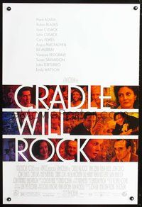 3p181 CRADLE WILL ROCK DS 1sh '99 Tim Robbins, John Cusack, Hank Azaria, Bill Murray, John Turturro!