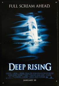 3p197 DEEP RISING advance one-sheet poster '98 Treat Williams, Famke Janssen, cool horror image!