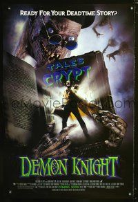 3p199 DEMON KNIGHT advance 1sheet '95 Billy Zane, Tales from the Crypt, great image of Crypt-Keeper!