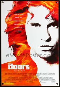 3p222 DOORS DS one-sheet '90 cool image of Val Kilmer as Jim Morrison, directed by Oliver Stone!