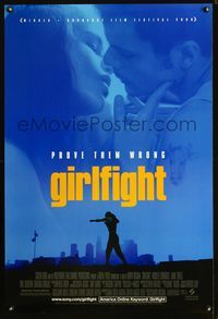 3p301 GIRLFIGHT DS one-sheet poster '00 Michelle Rodriguez, Jaime Tirelli, cool girl boxing image!