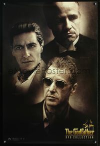 3p308 GODFATHER DVD one-sheet '01 Marlon Brando, Al Pacino, Francis Ford Coppola crime classic!
