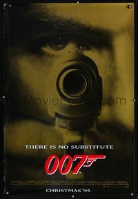 3p314 GOLDENEYE advance one-sheet movie poster '95 Pierce Brosnan as secret agent James Bond 007!
