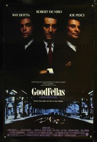 3p319 GOODFELLAS one-sheet '90 Robert De Niro, Joe Pesci, Ray Liotta, Martin Scorsese classic!