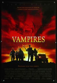 3p760 VAMPIRES one-sheet movie poster '98 John Carpenter, James Woods, cool vampire hunter image!