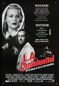 3p416 L.A. CONFIDENTIAL DS reviews 1sh '97 Kevin Spacey, Russell Crowe, Danny DeVito, Kim Basinger