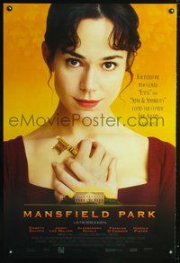 3p459 MANSFIELD PARK one-sheet movie poster '99 super close-up of cute Embeth Davidtz holding key!