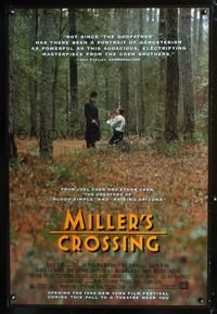 3p483 MILLER'S CROSSING special advance one-sheet '89 Coen Brothers, Gabriel Byrne, John Turturro