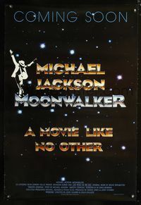 3p495 MOONWALKER advance one-sheet poster '88 pop music legend Michael Jackson in classic pose!