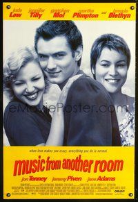 3p518 MUSIC FROM ANOTHER ROOM one-sheet '98 great image of Jude Law, Gretchen Mol, Jennifer Tilly!
