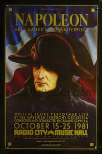 3p526 NAPOLEON one-sheet movie poster R81 Albert Dieudonne as Napoleon Bonaparte, Abel Gance