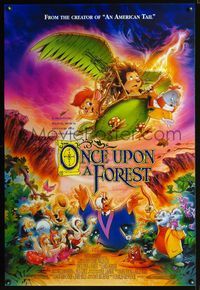 3p544 ONCE UPON A FOREST DS one-sheet movie poster '93 cartoon musical, Steven Chorney art!