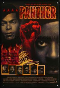 3p552 PANTHER DS one-sheet movie poster '97 Mario Van Peebles, The Black Panthers, cool fist image!
