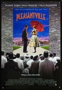3p566 PLEASANTVILLE DS poster style one-sheet poster '98 Tobey Maguire & Reese Witherspoon in color!
