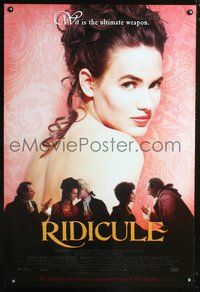 3p597 RIDICULE DS one-sheet movie poster '96 Patrice Leconte, huge close-up of sexy Fanny Ardant!