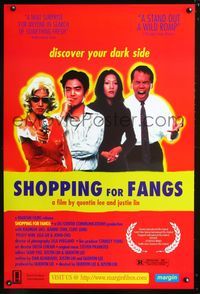 3p650 SHOPPING FOR FANGS one-sheet movie poster '97 Quentin Lee & Justin Lin, wacky image of cast!