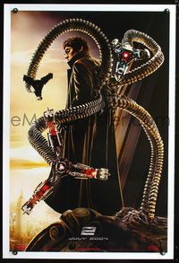 3p681 SPIDER-MAN 2 Comic-Con teaser 1sh '04 great image of Alfred Molina as Doctor Octopus!