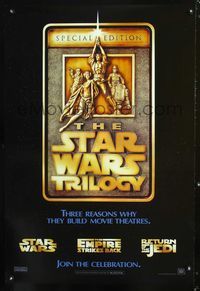 3p003 STAR WARS TRILOGY int'l style A 1-sheet poster '97 Empire Strikes Back, Return of the Jedi!