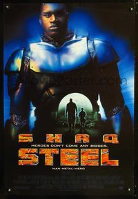 3p694 STEEL DS one-sheet movie poster '97 heroes don’t come any bigger than Shaquille O'Neil!
