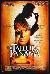 3p711 TAILOR OF PANAMA one-sheet movie poster '01 cool images of Pierece Brosnan, Geoffrey Rush!