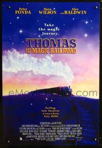 3p723 THOMAS & THE MAGIC RAILROAD DS Advance one-sheet movie poster '00 cool image of train!