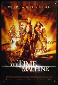 3p726 TIME MACHINE DS one-sheet movie poster '02 great image of Guy Pearce & sexy Samatha Mumba!