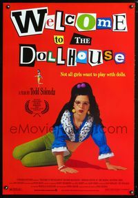 3p774 WELCOME TO THE DOLLHOUSE one-sheet poster '95 Todd Solondz, Heather Matarazzo in wild outfit!