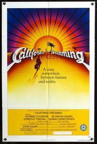 3r133 CALIFORNIA DREAMING one-sheet movie poster '79 cool artwork of man walking toward sunset!