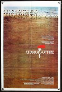 3r147 CHARIOTS OF FIRE one-sheet poster '81 Hugh Hudson English Olympic running sports classic!