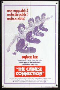 3r150 CHINESE CONNECTION 1sh '73 kung fu master Bruce Lee is back to kick you apart!